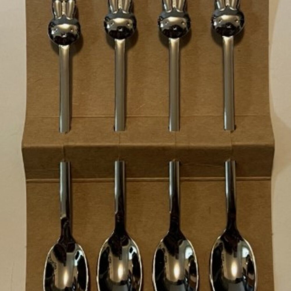 NEW NINJTJE MIFFY Set of 4 Teaspoons - Stainless Steel